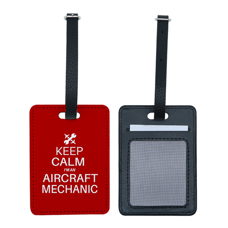 Sublimations-Gepäckanhänger aus PU-Leder mit Schlitz