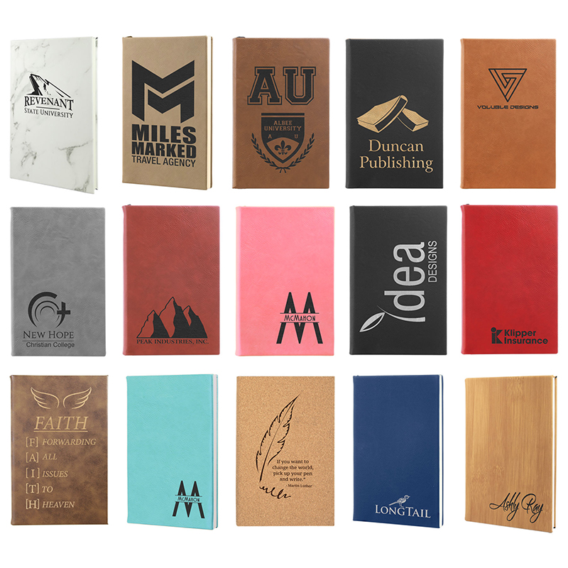 4 1/7' x 5 1/2' Kunstleder-Notizbücher