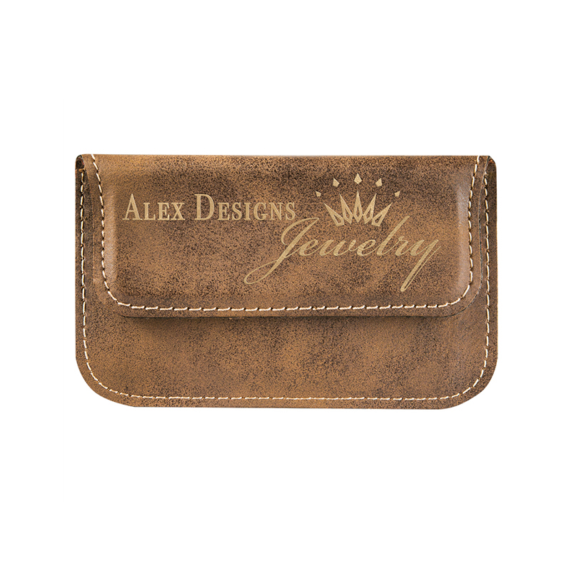 Laserbarer flexibler Visitenkartenhalter aus Kunstleder