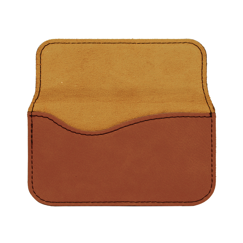 Laserbarer flexibler Visitenkartenhalter aus Kunstleder