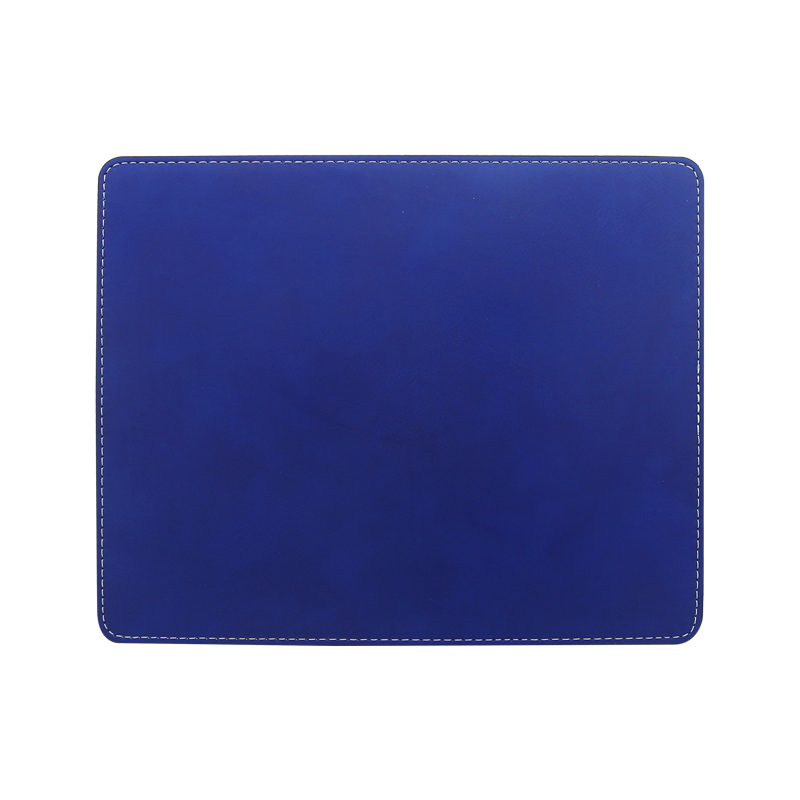 Laserbares rechteckiges Mauspad aus Kunstleder, 25 x 20 cm