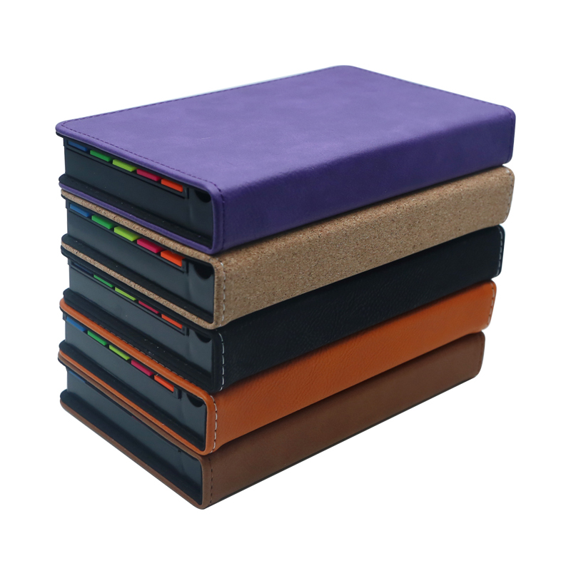 Laserbarer rechteckiger Notizblockhalter aus Kunstleder