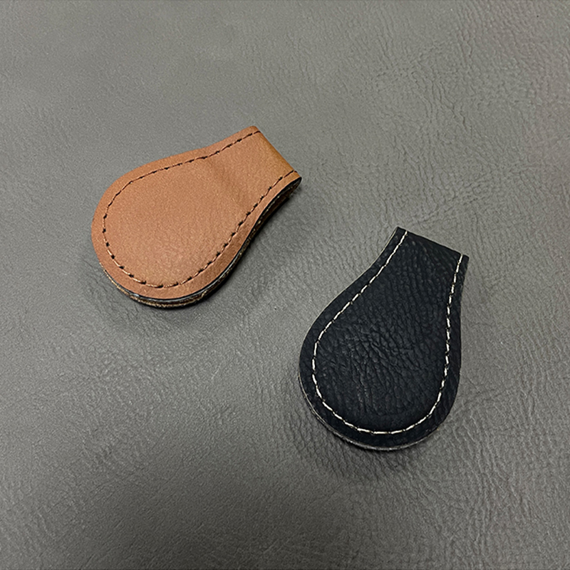 Laserbares magnetisches Lesezeichen aus Kunstleder