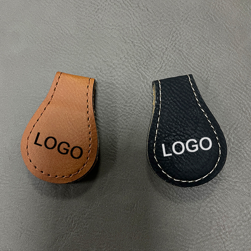 Laserbares magnetisches Lesezeichen aus Kunstleder