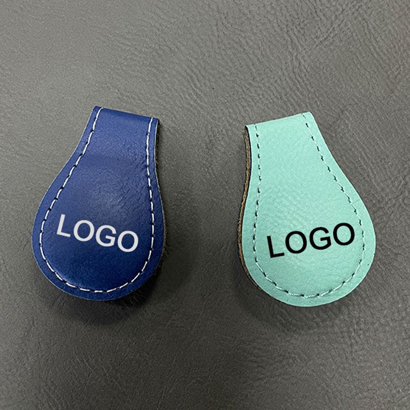 Laserbares magnetisches Lesezeichen aus Kunstleder