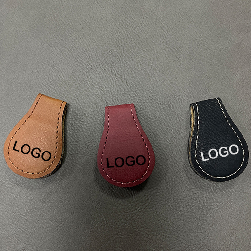 Laserbares magnetisches Lesezeichen aus Kunstleder