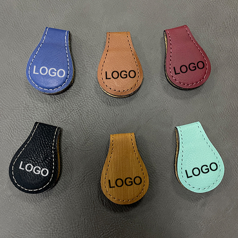 Laserbares magnetisches Lesezeichen aus Kunstleder