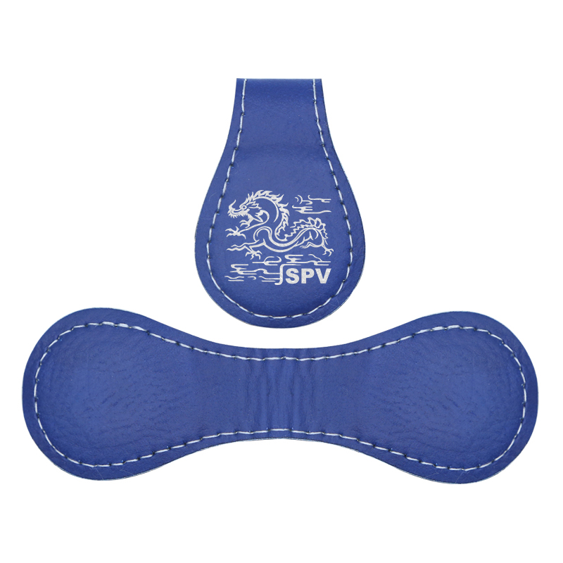 Laserbares magnetisches Lesezeichen aus Kunstleder