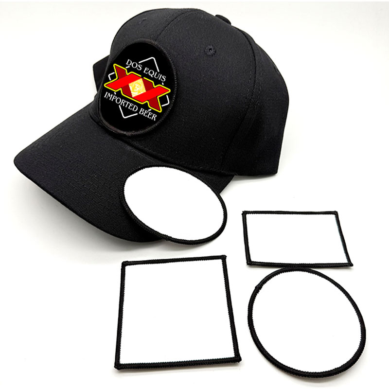 3' runder Merrow-Patch aus Sublimationsstoff mit Kleber