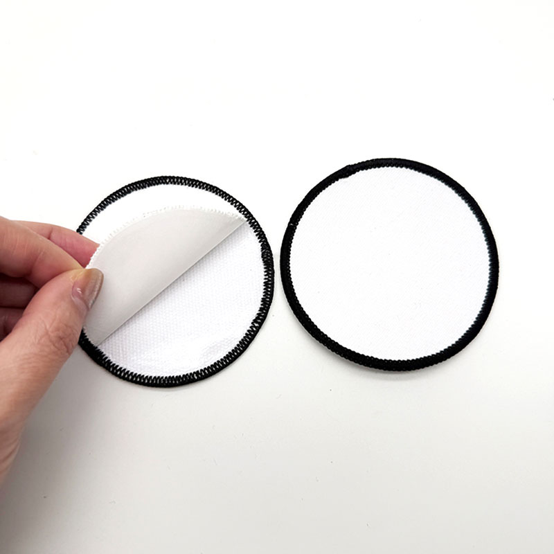 3' runder Merrow-Patch aus Sublimationsstoff mit Kleber