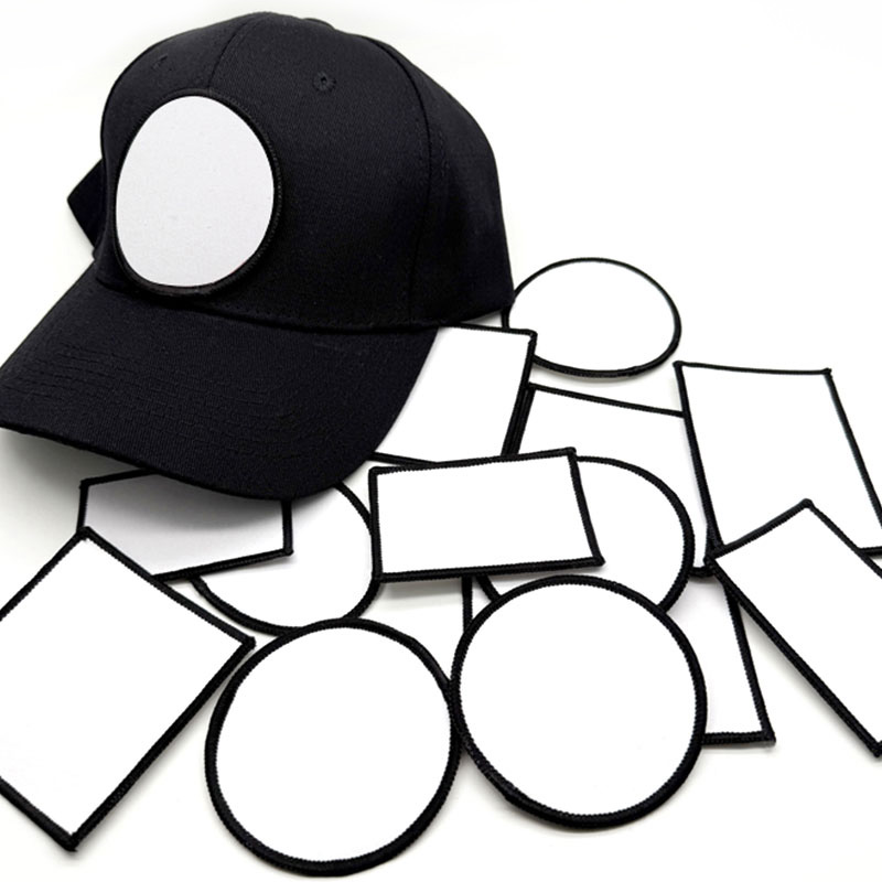 3' runder Merrow-Patch aus Sublimationsstoff mit Kleber