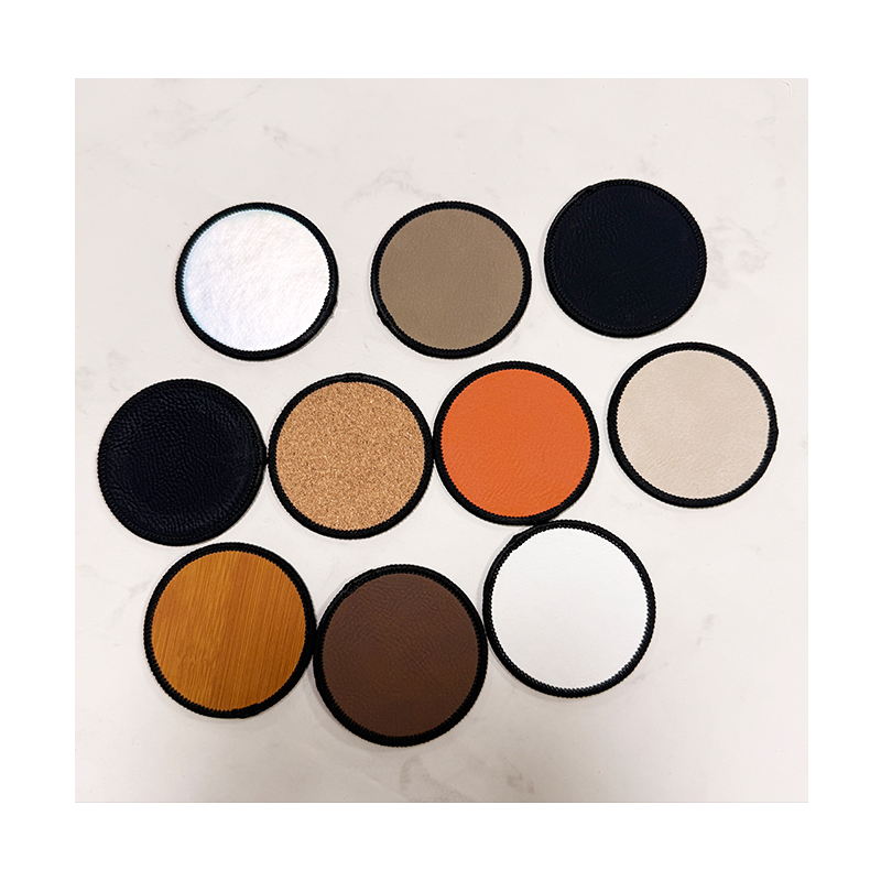 3 1/2' x 2 1/2' rechteckiger, laserbarer Merrow-Flicken aus Kunstleder mit Kleber