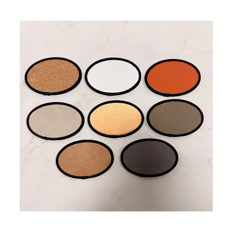 3 1/2' x 2 1/2' rechteckiger, laserbarer Merrow-Flicken aus Kunstleder mit Kleber