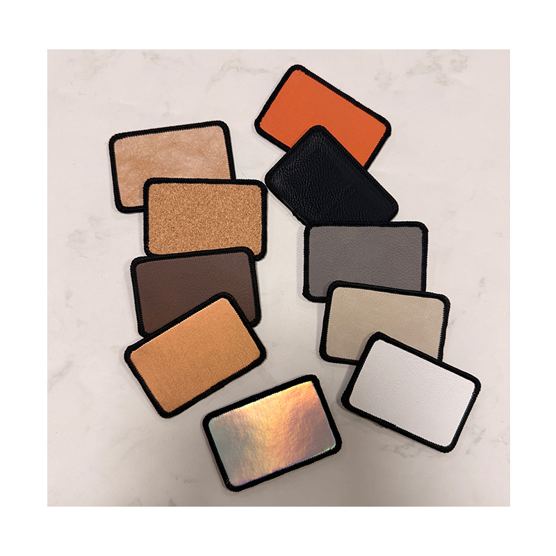 3' x 2' rechteckiger, laserbarer Merrow-Flicken aus Kunstleder mit Kleber