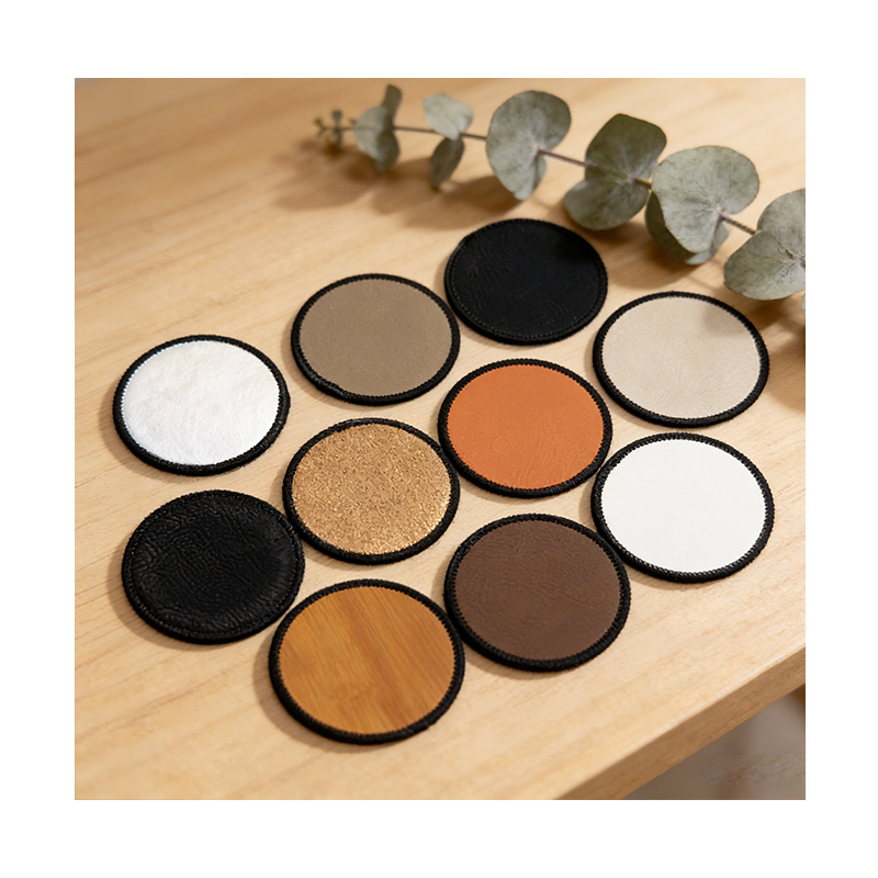 3 1/2' x 2 1/2' rechteckiger, laserbarer Merrow-Flicken aus Kunstleder mit Kleber