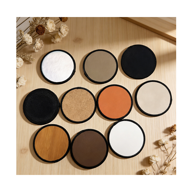 3 1/2' x 2 1/2' rechteckiger, laserbarer Merrow-Flicken aus Kunstleder mit Kleber