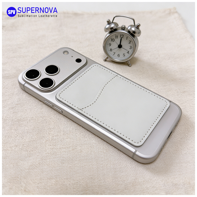 Sublimations-Handykartenhalter aus Kunstleder mit Magnet Sublimations-Handykartenhalter aus Kunstleder mit Magnet