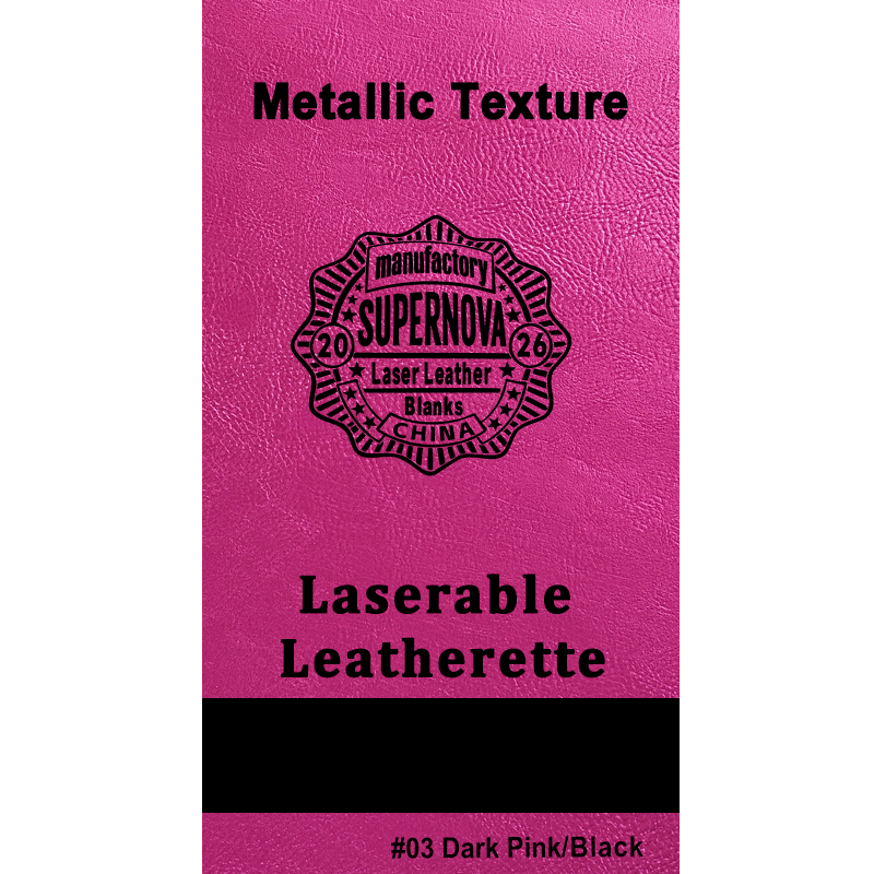 Metallisch laserbares Kunstlederblatt mit Kleber/ohne Kleber