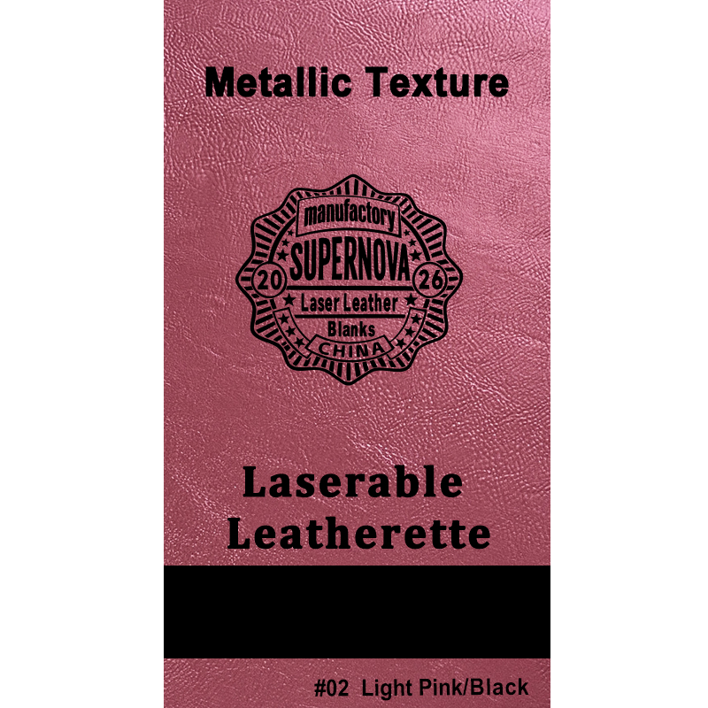 Metallisch laserbares Kunstlederblatt mit Kleber/ohne Kleber