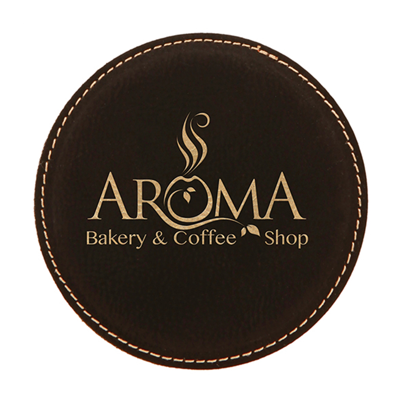 Runde Untersetzer aus Kunstleder Runde Untersetzer aus Kunstleder