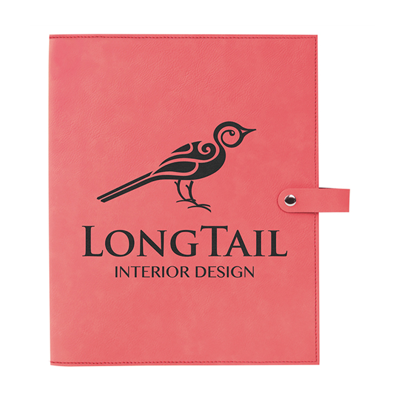 Kunstleder-Buchumschlag mit Druckknopfverschluss Kunstleder-Buchumschlag mit Druckknopfverschluss