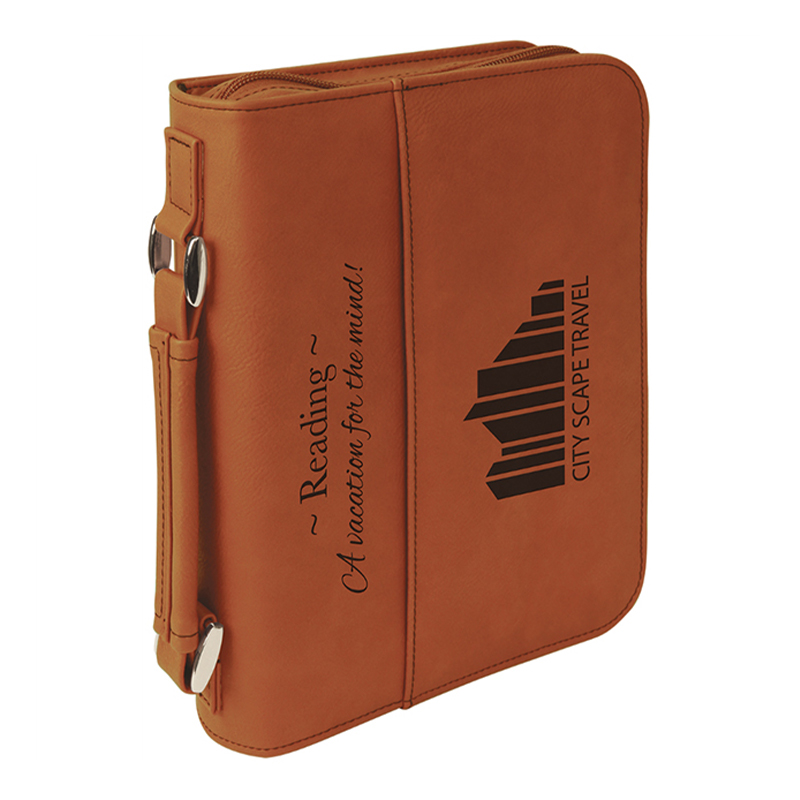 7 1/2'×10 3/4' Kunstleder-Buchumschlag mit Reißverschluss 7 1/2'×10 3/4' Kunstleder-Buchumschlag mit Reißverschluss