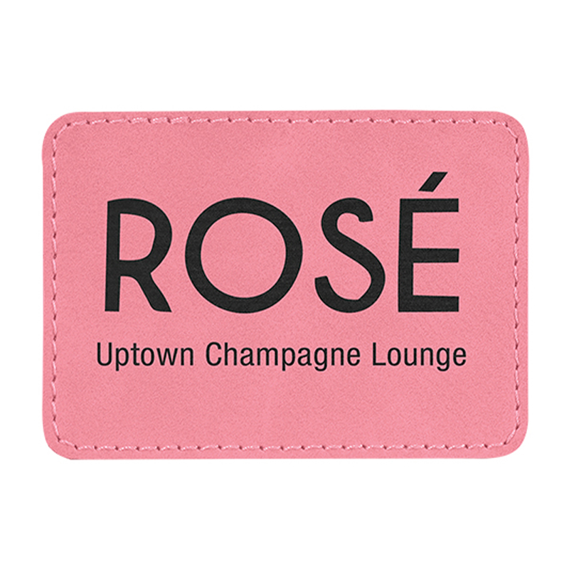 3 1/2' x 2 1/2' rechteckige Kunstlederaufnäher 3 1/2' x 2 1/2' rechteckige Kunstlederaufnäher