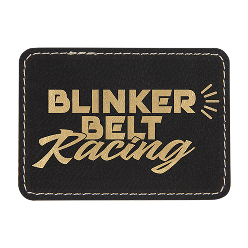 3 1/2' x 2 1/2' rechteckige Kunstlederaufnäher 3 1/2' x 2 1/2' rechteckige Kunstlederaufnäher