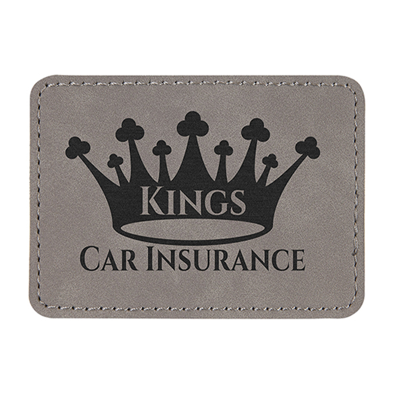 3 1/2' x 2 1/2' rechteckige Kunstlederaufnäher 3 1/2' x 2 1/2' rechteckige Kunstlederaufnäher