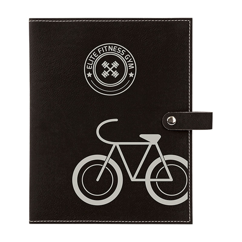 Kunstleder-Buchumschlag mit Druckknopfverschluss Kunstleder-Buchumschlag mit Druckknopfverschluss