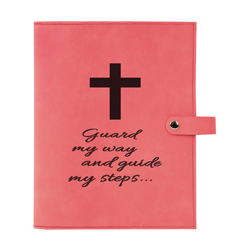 Kunstleder-Buchumschlag mit Druckknopfverschluss Kunstleder-Buchumschlag mit Druckknopfverschluss