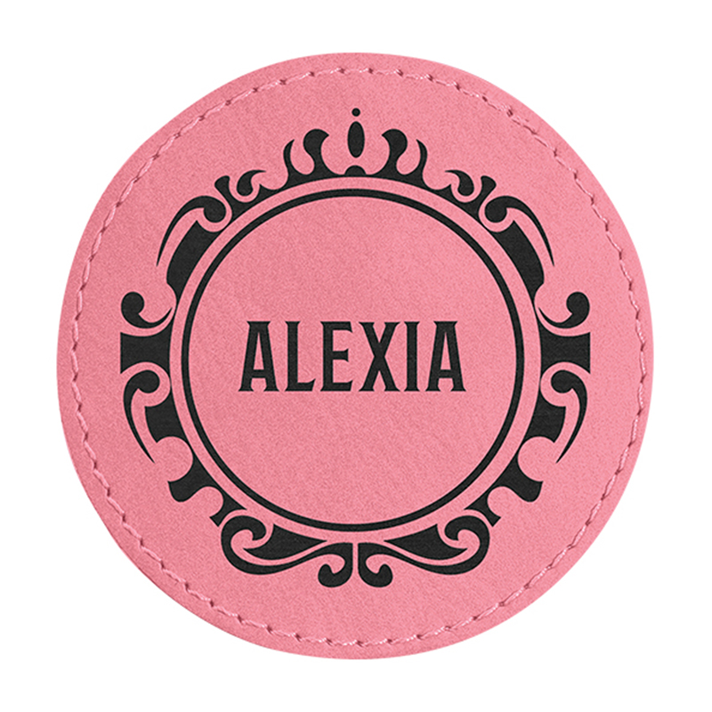 Runde Untersetzer aus Kunstleder Runde Untersetzer aus Kunstleder