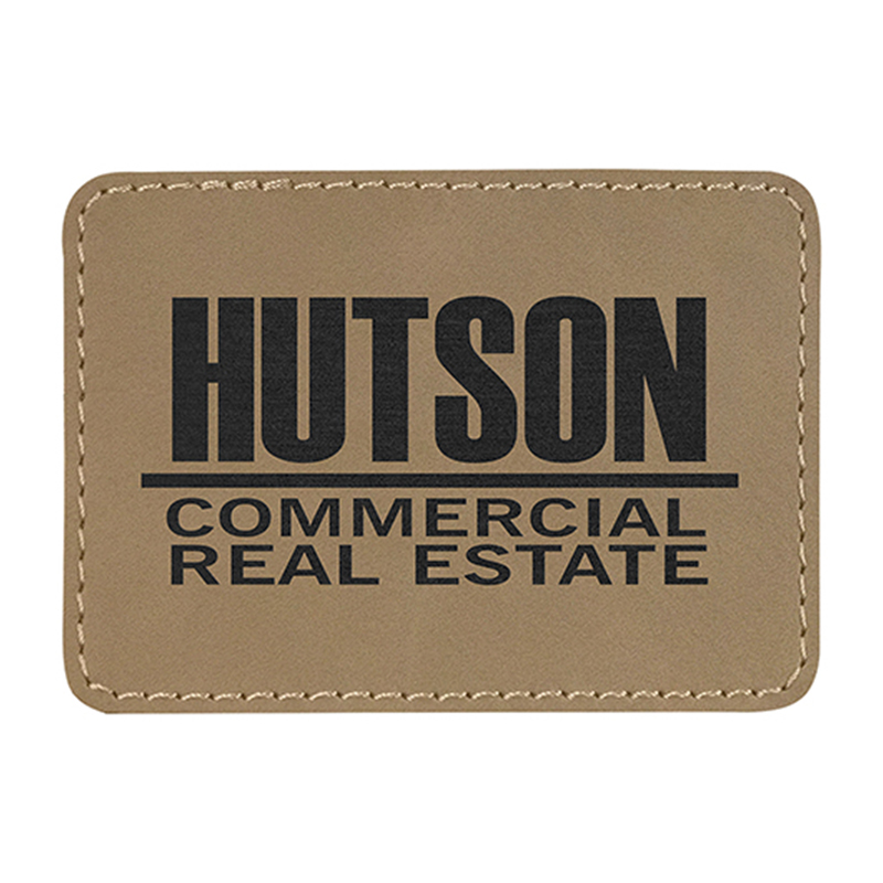 3 1/2' x 2 1/2' rechteckige Kunstlederaufnäher 3 1/2' x 2 1/2' rechteckige Kunstlederaufnäher