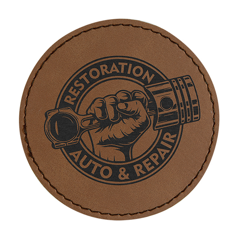 Runde Untersetzer aus Kunstleder Runde Untersetzer aus Kunstleder