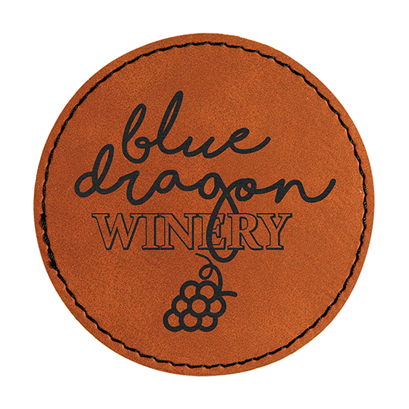 Runde Untersetzer aus Kunstleder Runde Untersetzer aus Kunstleder