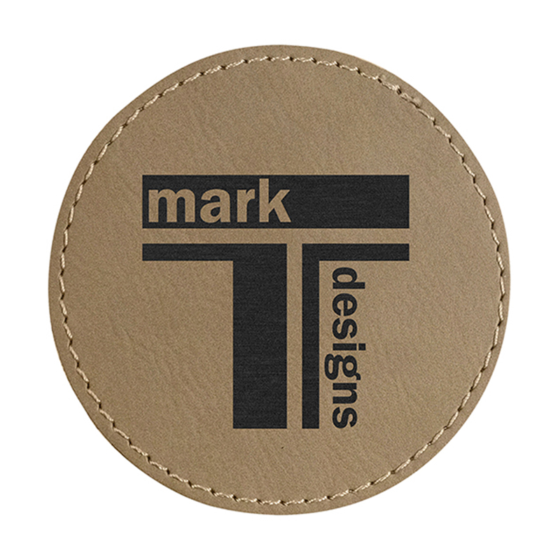 Runde Untersetzer aus Kunstleder Runde Untersetzer aus Kunstleder
