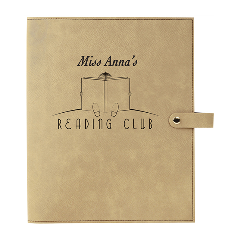 Kunstleder-Buchumschlag mit Druckknopfverschluss Kunstleder-Buchumschlag mit Druckknopfverschluss