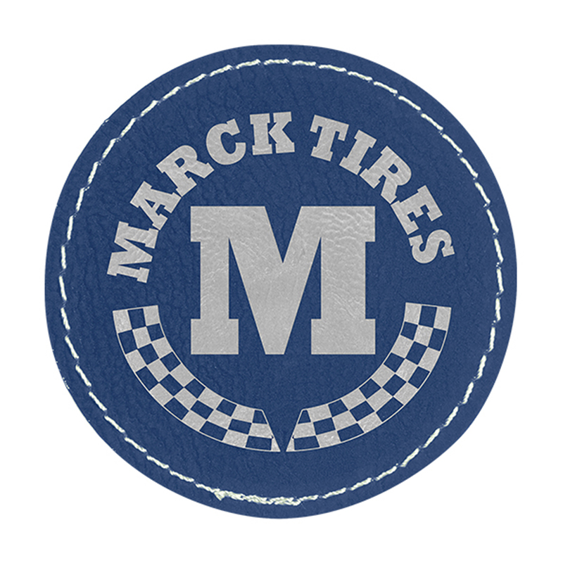 Runde Untersetzer aus Kunstleder Runde Untersetzer aus Kunstleder