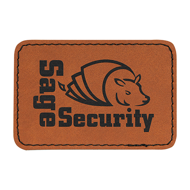 3 x 2 Zoll große rechteckige Kunstlederaufnäher 3 x 2 Zoll große rechteckige Kunstlederaufnäher