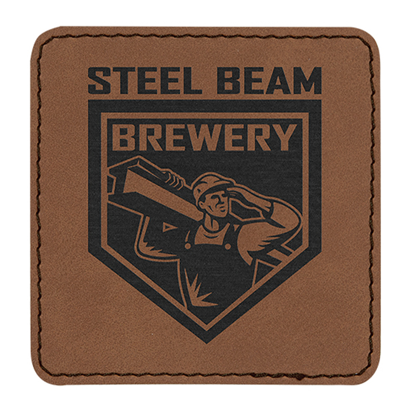 3 x 2 Zoll große quadratische Kunstlederaufnäher 3 x 2 Zoll große quadratische Kunstlederaufnäher