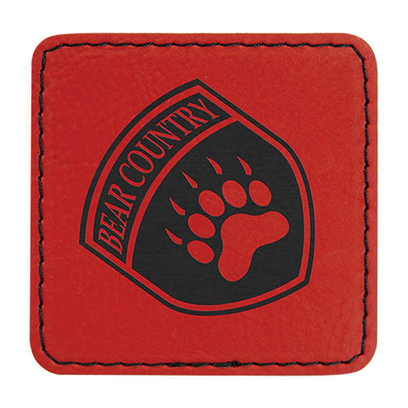 3 1/2' x 2 1/2' quadratische Kunstlederaufnäher 3 1/2' x 2 1/2' quadratische Kunstlederaufnäher