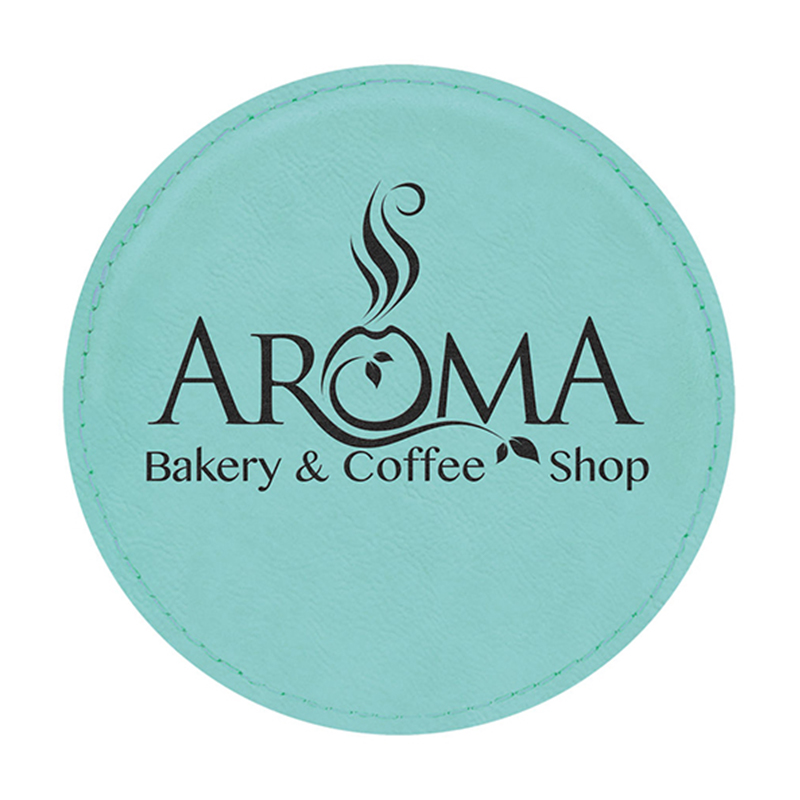 Runde Untersetzer aus Kunstleder Runde Untersetzer aus Kunstleder