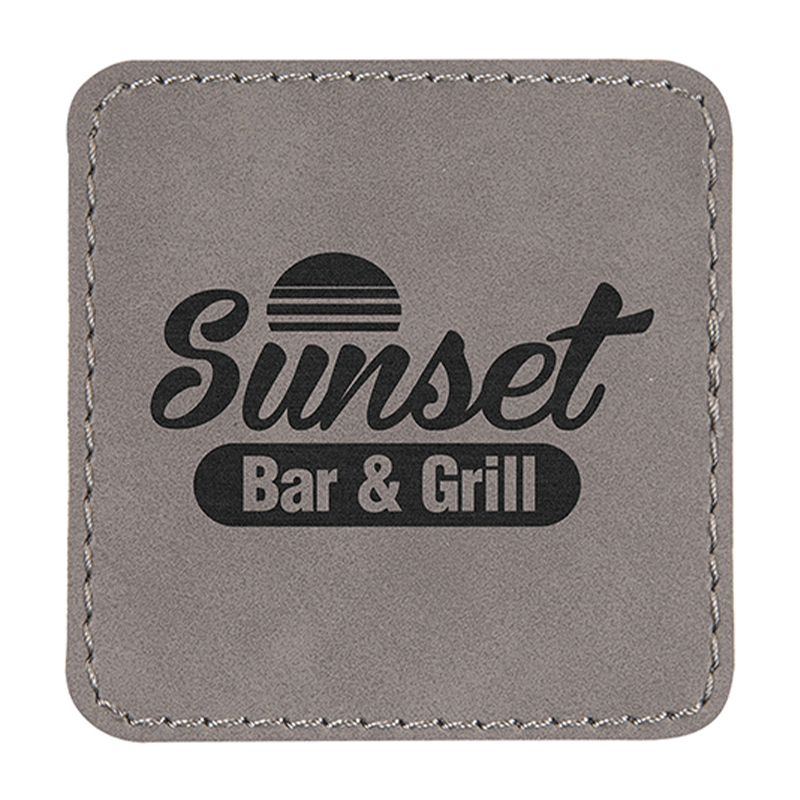 3 1/2' x 2 1/2' quadratische Kunstlederaufnäher 3 1/2' x 2 1/2' quadratische Kunstlederaufnäher