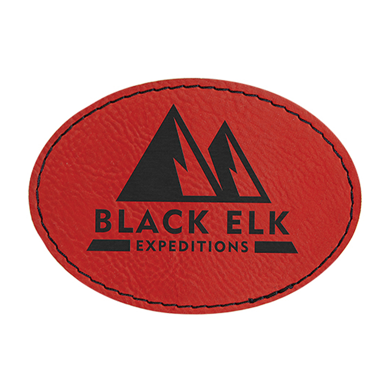 3 x 2 Zoll große ovale Kunstlederaufnäher 3 x 2 Zoll große ovale Kunstlederaufnäher