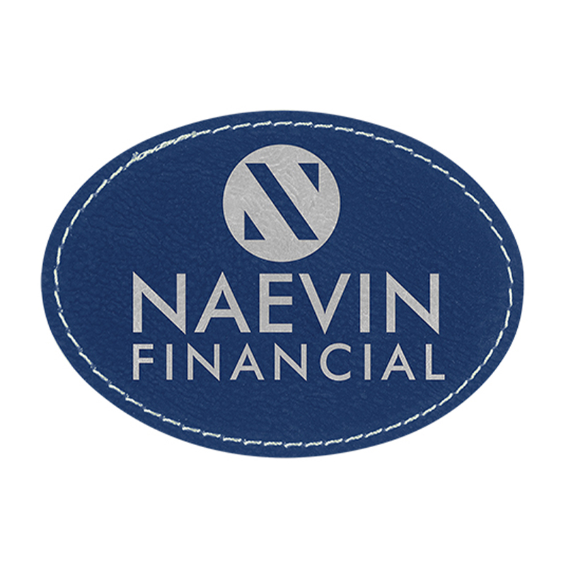 3 1/2' x 2 1/2' ovale Kunstlederaufnäher 3 1/2' x 2 1/2' ovale Kunstlederaufnäher