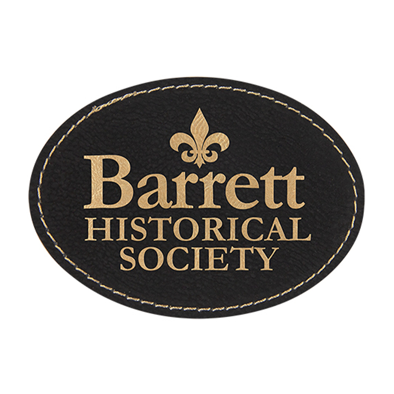 3 1/2' x 2 1/2' ovale Kunstlederaufnäher 3 1/2' x 2 1/2' ovale Kunstlederaufnäher