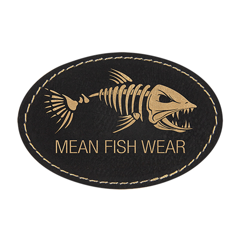 3 x 2 Zoll große ovale Kunstlederaufnäher 3 x 2 Zoll große ovale Kunstlederaufnäher