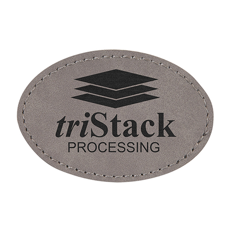 3 1/2' x 2 1/2' ovale Kunstlederaufnäher 3 1/2' x 2 1/2' ovale Kunstlederaufnäher