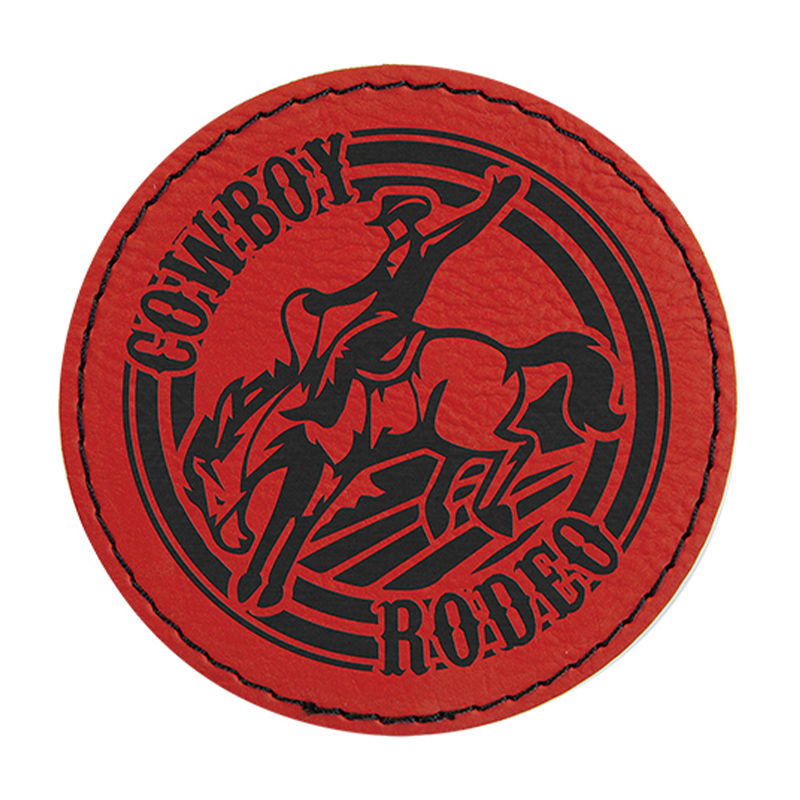 2 1/2' runde Kunstlederflicken 2 1/2' runde Kunstlederflicken