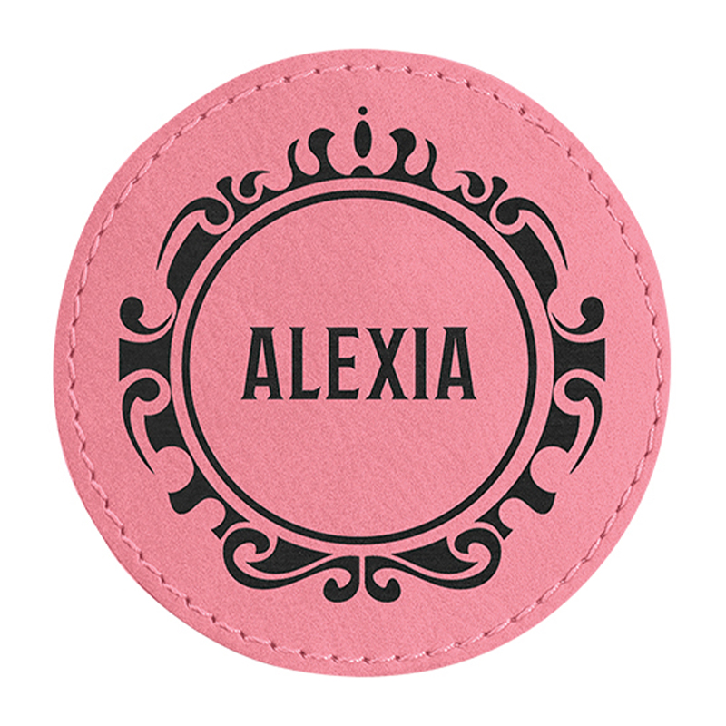 2 1/2' runde Kunstlederflicken 2 1/2' runde Kunstlederflicken